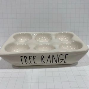 Rae Dunn Egg Holder - ‘’ Free Range ‘’